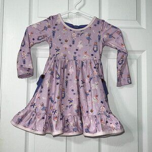 Foxtail Lilies Ballerina and Nutcracker Long Sleeve Twirl Dress Size 2T